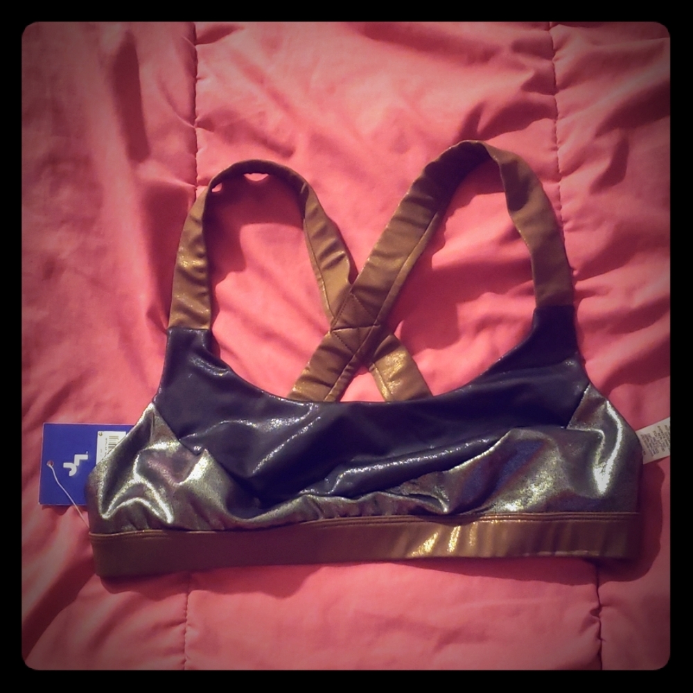 Women Mixed Metal High Shine Sports Bra